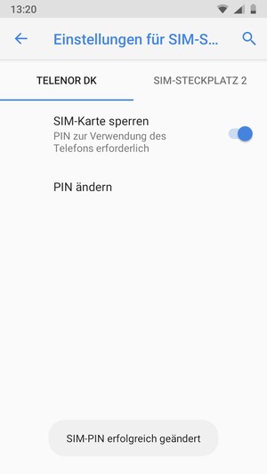 Ihre PIN der SIM-Karte wurde geändert