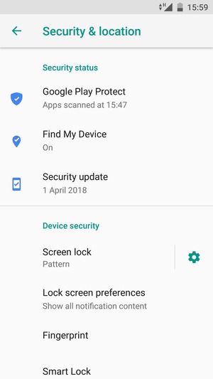Your phone is now secure with a screen lock
