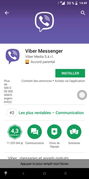 Sélectionnez INSTALLER
