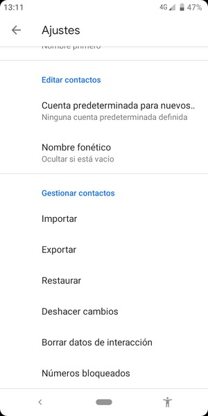 Desplácese y seleccione Importar