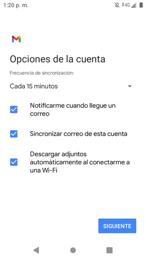Seleccione SIGUIENTE