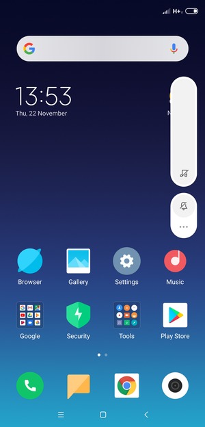 Continue to press  for vibration mode, which is approved with a short vibration