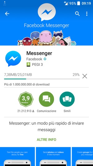 Attendi il completamento del processo di installazione