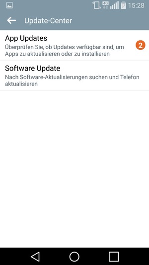 Wählen Sie Software Update