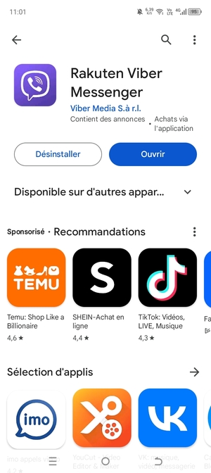 Sélectionnez Ouvrir