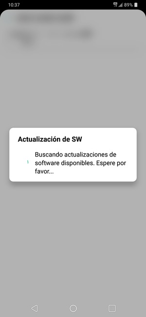 Espere a que la búsqueda termine