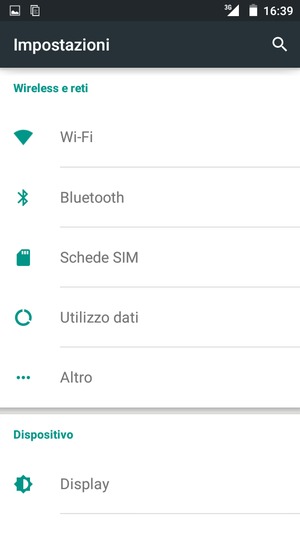 Seleziona Altro