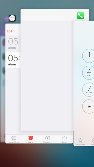 Swipe apps up to close them. This will save battery.
