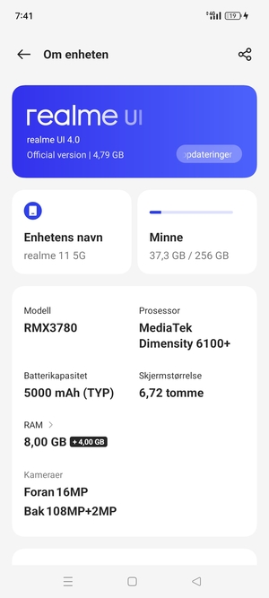 Velg realme UI