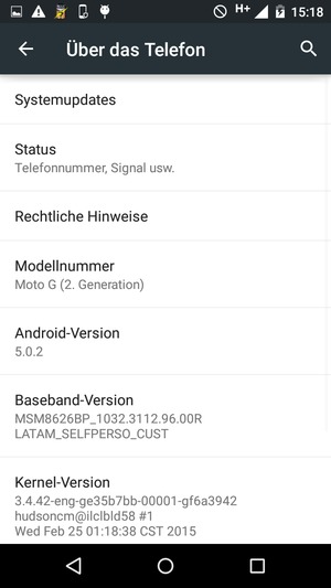 Wählen Sie Systemupdates