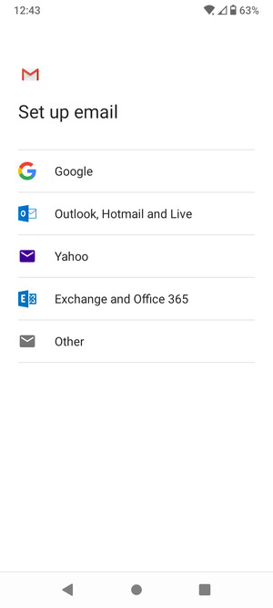 Select Outlook, Hotmail and Live