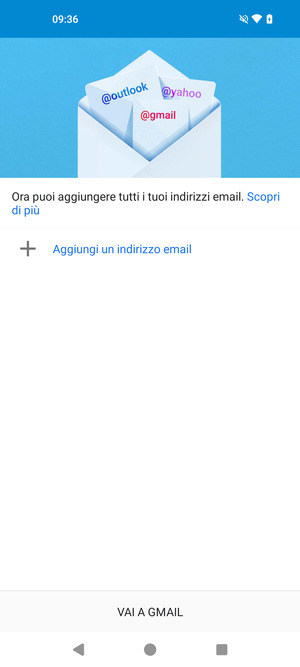 Seleziona Aggiungi un indirizzo email