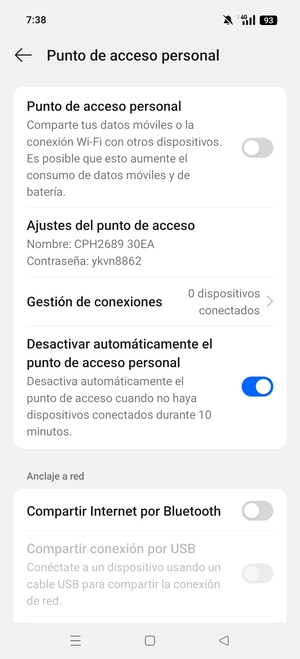 Active Punto de acceso personal