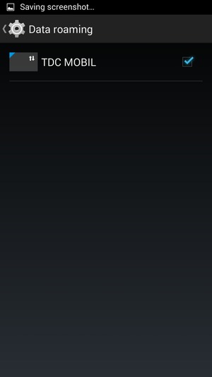 Turn Data roaming on or off