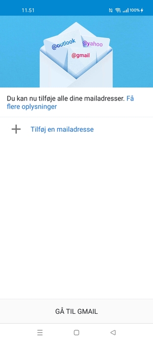 Vælg Tilføj en mailadresse
