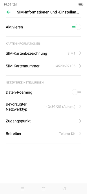 Wählen Sie Zungangspunkt