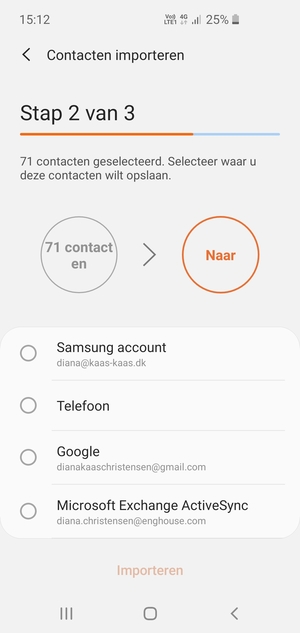 Selecteer Google