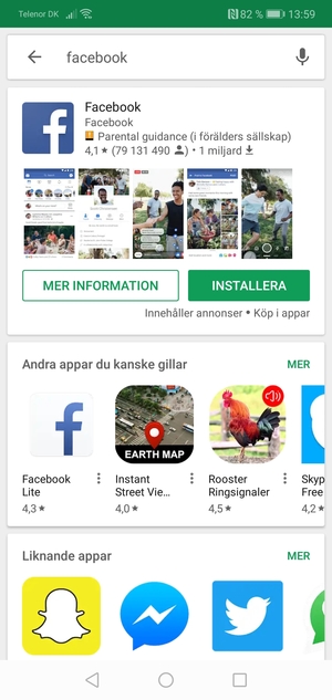 Välj appen