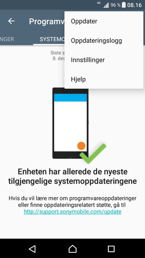 Velg Oppdater