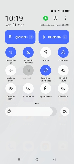 Disattiva Wi-Fi e Bluetooth