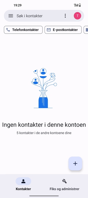 Velg Fiks og administrer