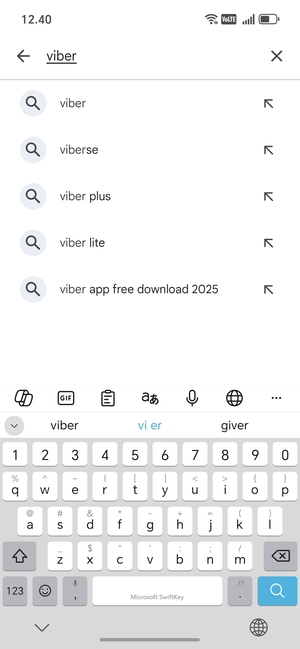 Enter the app name and select Search