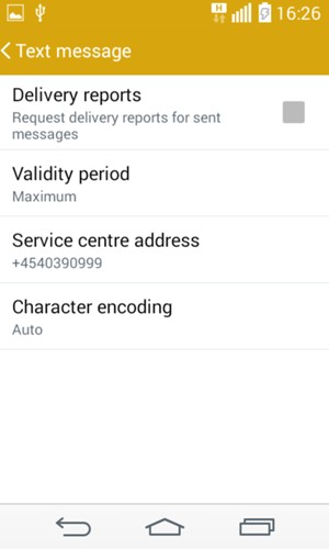 Select Service centre address