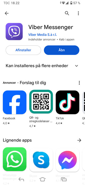 Vælg Åbn
