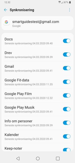 Vælg Menu-knappen