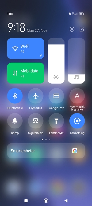 Slå av Wi-Fi og Bluetooth