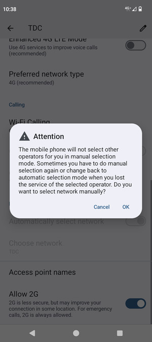 Select OK