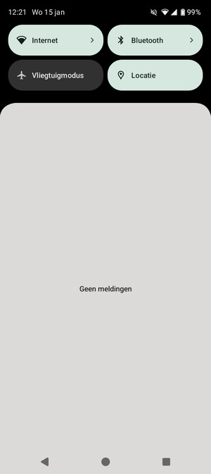 Schuif naar beneden in het bovenste menu opnieuw