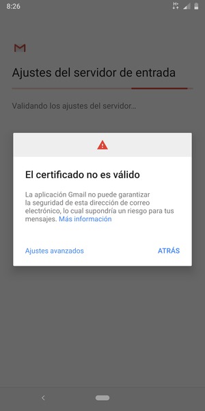 Seleccione Ajustes avanzados