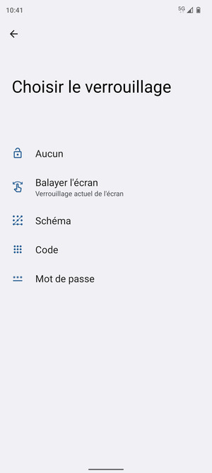 Sélectionnez Schéma