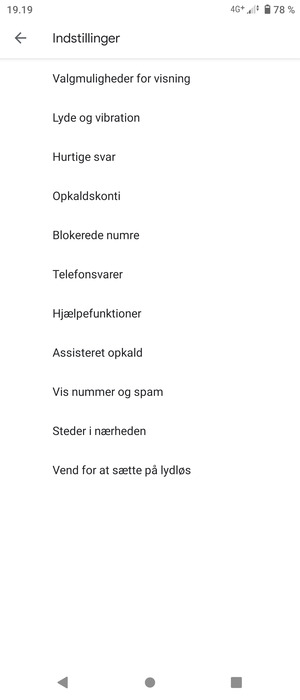 Vælg Telefonsvarer