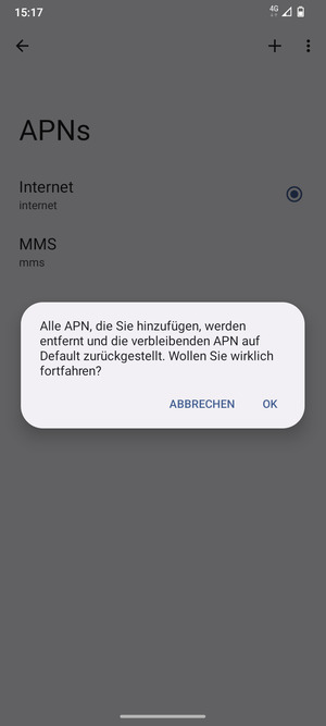 Wählen Sie OK