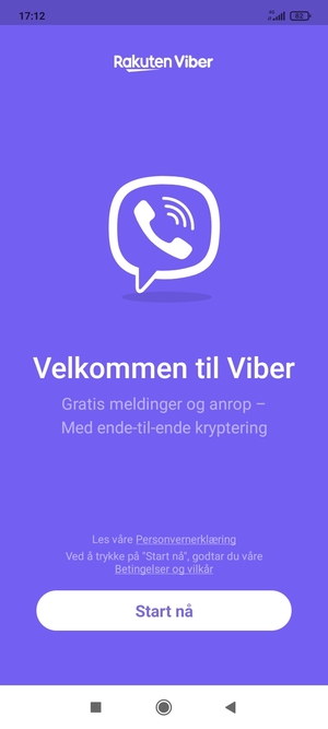 Applikasjonen er klar til bruk
