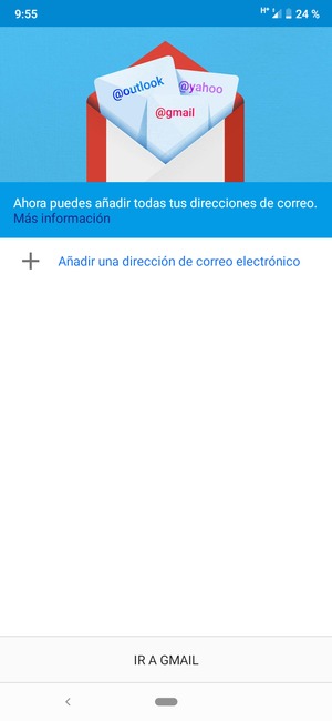 Seleccione Añadir una dirección de correo electrónico