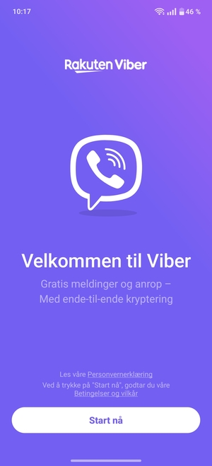 Applikasjonen er klar til bruk