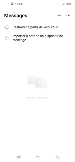 Sélectionnez le bouton du Menu