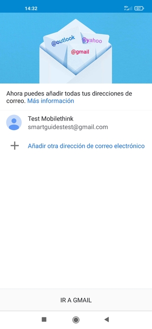 Seleccione IR A GMAIL