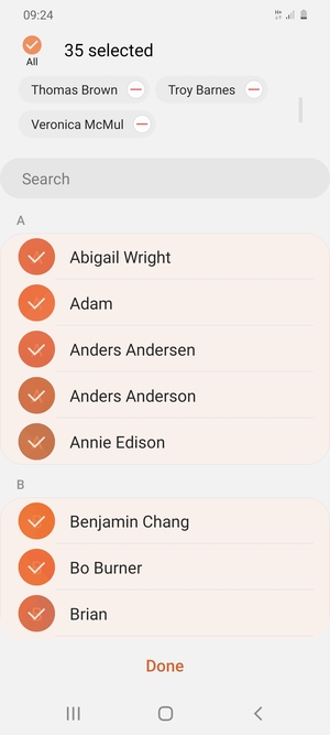Select Done