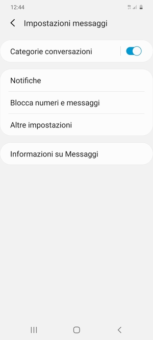 Seleziona Altre impostazioni