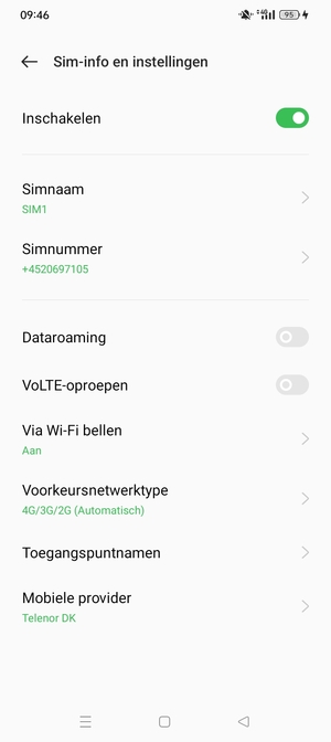 Selecteer Toegangspuntnamen