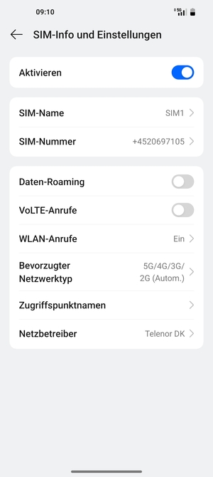 Wählen Sie Zugriffspunktnamen