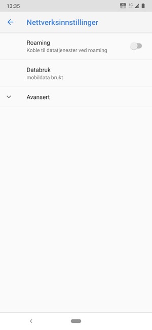 Velg Avansert