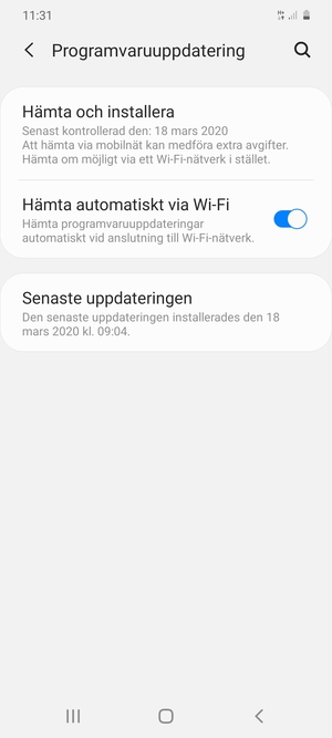 Välj Hämta och installera