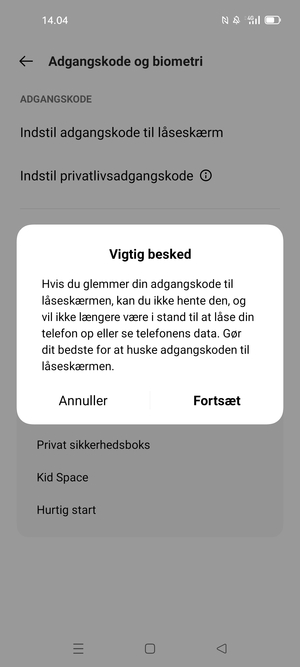 Vælg Fortsæt