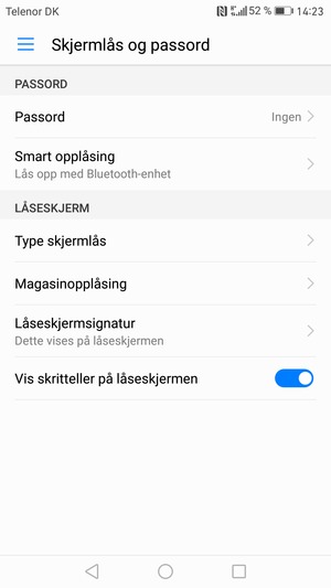 Velg Passord