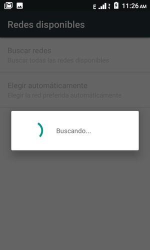 Espere a que la búsqueda termine